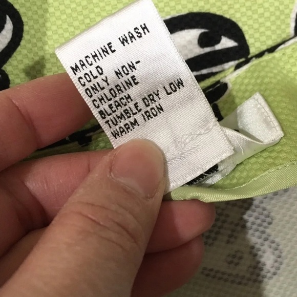 talbots womens 90s Mid Rise pencil skirt lady bug green casual summer Size 4 - Picture 5 of 5